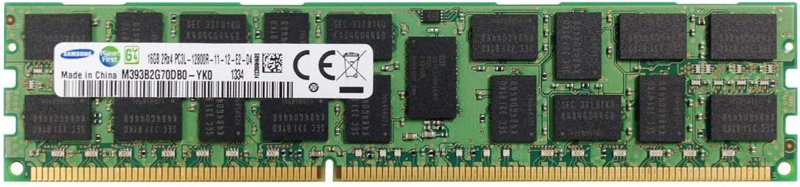 M393B2G70DB0-YKO - Samsung 16GB DDR3-1600MHz PC3-12800 ECC Registered CL11 240-Pin RDIMM 1.5V Dual Rank Memory Module