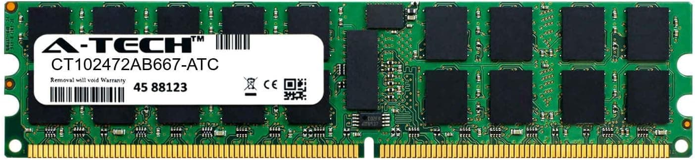 MR270 - Dell 512MB DDR2-667MHz PC2-5300 ECC Registered CL5 240-Pin RDIMM 1.8V Single Rank Memory Module