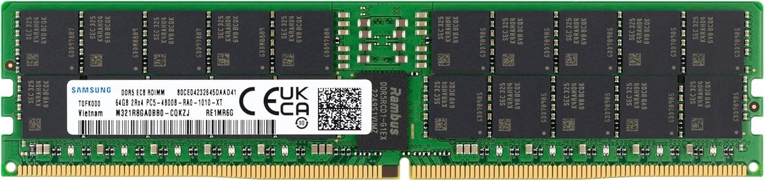 M321R8GA0BB0-CQKUQ - Samsung 64GB RDIMM 288-Pin Memory Module