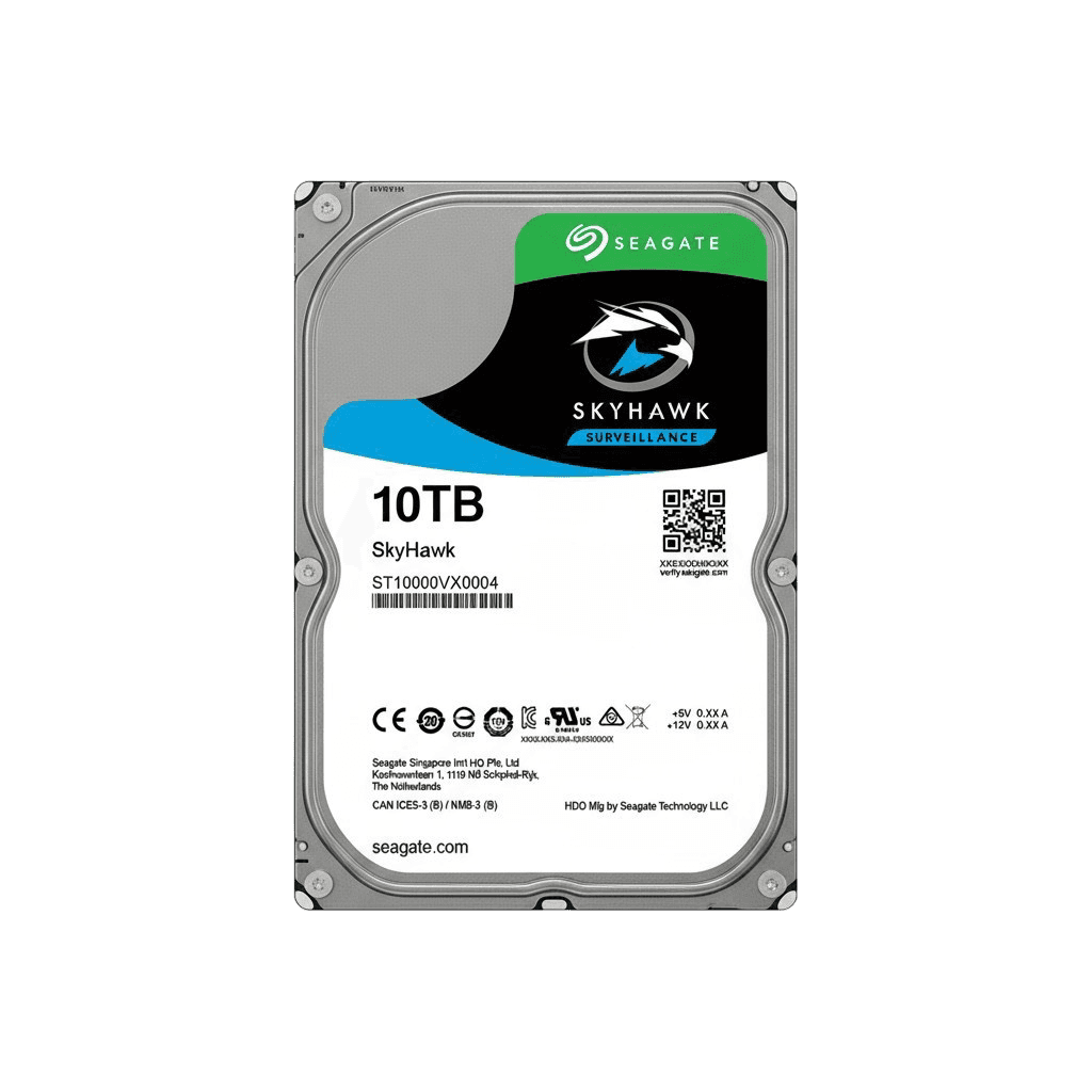 ST10000VX0004 - Seagate SkyHawk 10TB 7200RPM SATA 6Gb/s 256MB Cache (512e) 3.5-inch Hard Drive (Generic New)