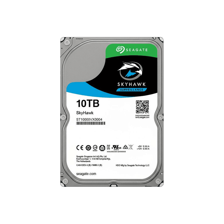 ST10000VX0004 - Seagate SkyHawk 10TB 7200RPM SATA 6Gb/s 256MB Cache (512e) 3.5-inch Hard Drive (Generic New)