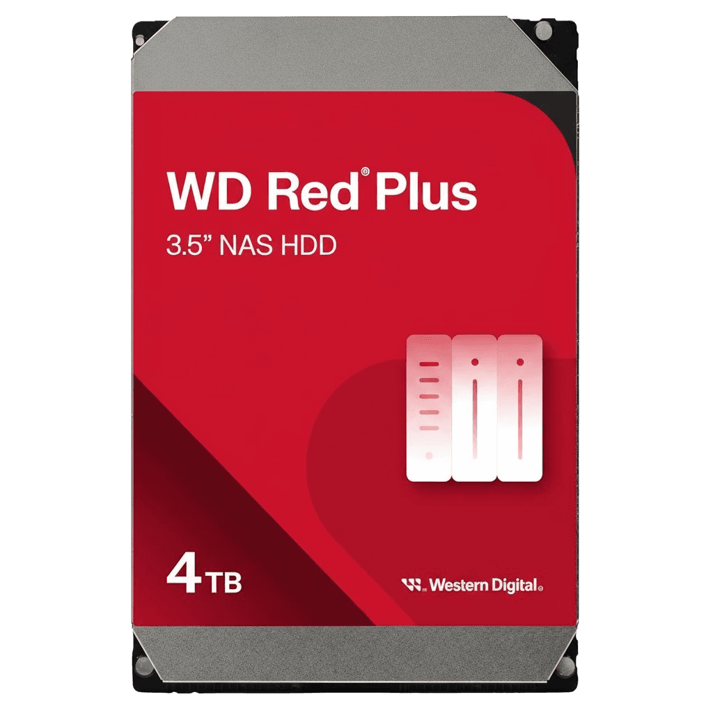 WD40EFZX - Western Digital Red Plus 4TB 5400RPM SATA 6Gb/s 128MB Cache (RoHS) 3.5-Inch NAS Hard Drive