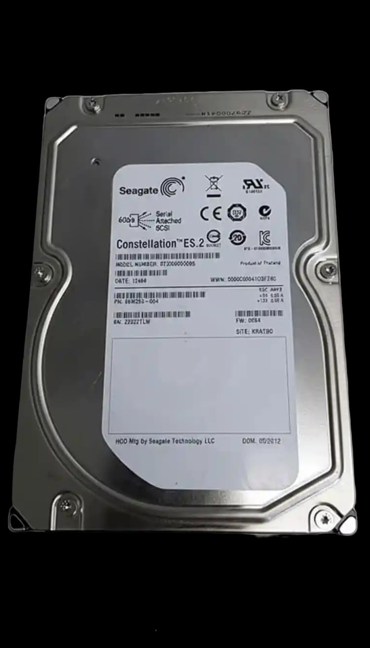 Seagate Constellation ES.2 ST33000650SS 3TB Serial SCSI / SAS Hard Drives
