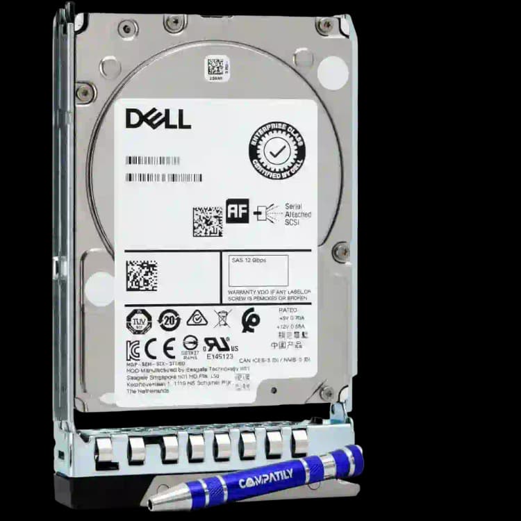 Dell 401-ABHQ / 400-AVEZ / K0N77 2.4TB 2.5" 10K RPM 512e HS SAS Hard Drive Kit DXD9H