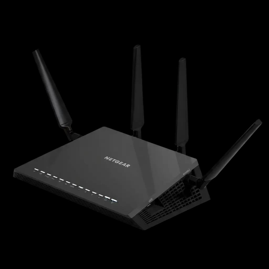 R7800-100PES - Netgear Nighthawk R7800 4 x Ports 1000Base-T LAN + 1 x Port RJ-45 WAN 2.53Gb/s IEEE 802.11a/n/ac 5.0GHz Smart WiFi Router