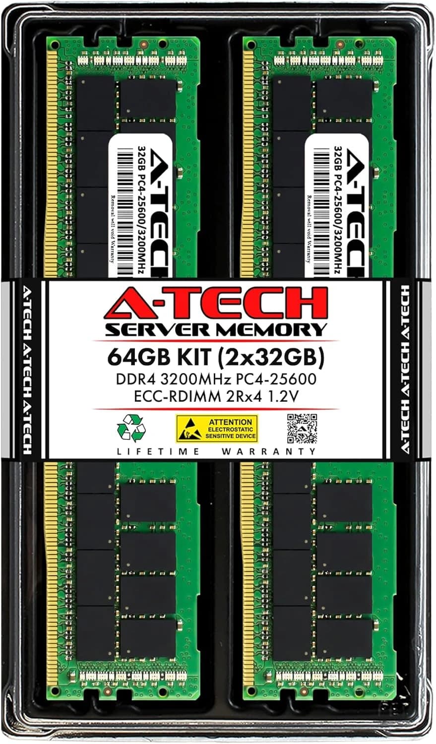 64GB RDIMM 3200MT/S Dual Rank Memory Module for High-Performance Servers