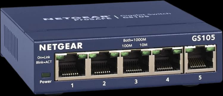 NetGear ProSAFE Fast Ethernet Unmanaged FS105 5-Port 10/100 Switch