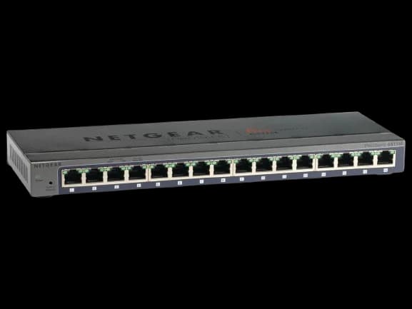 GS116E-200UKS - Netgear Prosafe GS116E 16 x Ports 10/100/1000Base-T Desktop Layer 2 Managed Gigabit Ethernet Network Switch