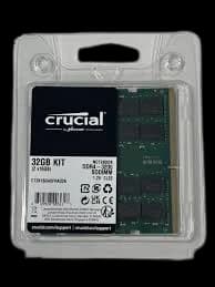 Crucial CT2K16G4SFRA32A 32GB Kit (16GB x 2) DDR4-3200 PC4-25600 SODIMM Notebook RAM Memory Module