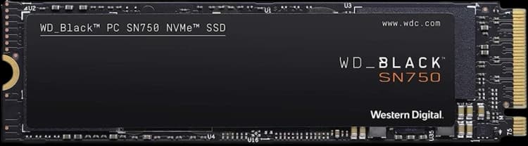 Western Digital Black SN750 WDS100T3X0C 1TB M.2 QLC PCIe Solid State Drive w/o Heatsink