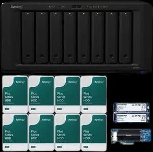 Synology 128TB NAS Server DS1821+ 8-bay 32GB RAM 1TB NVMe Cache