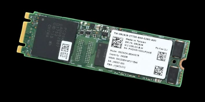 Dell 919J9 / Intel DC S3520 SSDSCKJB240G7R / SSDSCKJB240G7 240GB M.2 80mm 6Gbps MLC Read Intensive SATA SSD