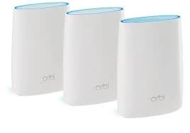 RBK53S-100UKS - Netgear Orbi Whole Home RBK53S 7 x Ports 1000Base-T LAN + 1 x Port RJ-45 WAN 3Gb/s IEEE 802.11a/n/ac 5GHz Router + 2x Satellite