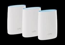 RBK23-100NAS - Netgear Orbi Whole Home RBK23 3 x Ports 1000Base-T LAN + 1 x Port RJ-45 WAN 2.2Gb/s IEEE 802.11a/n/ac 5GHz 3-Pack Router + Satellite