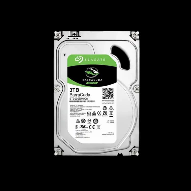 Seagate BarraCuda Compute ST3000DM008 3TB 3.5" (512) SATA Hard Drive