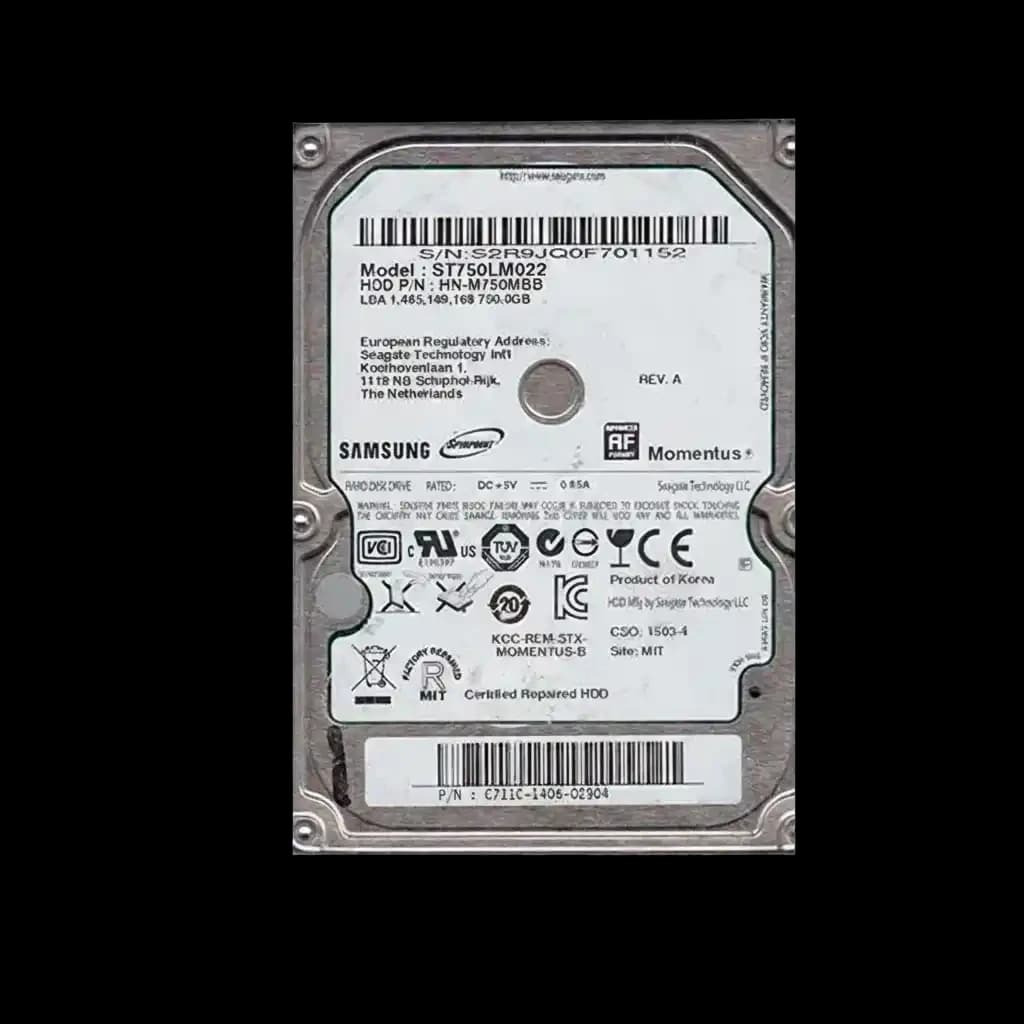Samsung Spinpoint ST750LM022 750GB 2.5" SATA Laptop Hard Drive