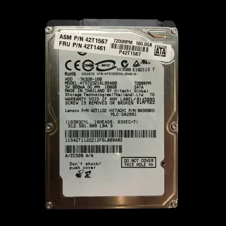 Hitachi 0A58903 7K320 160GB 7.2K 2.5" SATA Hard Drive
