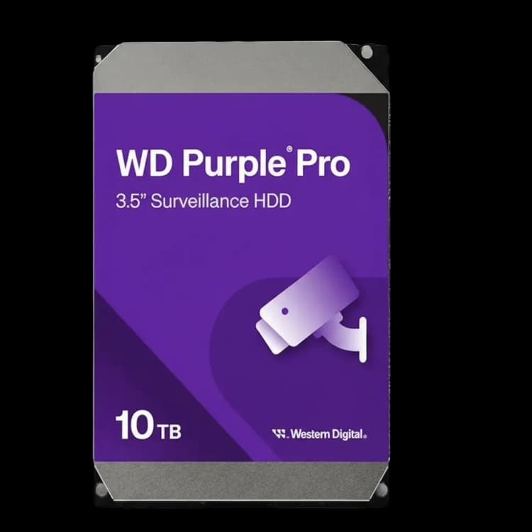 Western Digital WD102PURP 10TB Internal Hard Drive for Surveillance