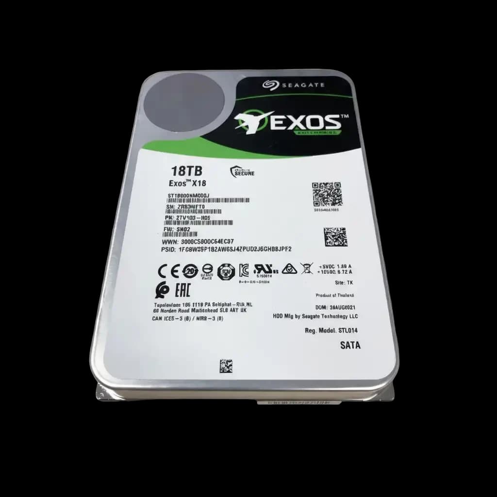 Seagate ST18000NM000J Seagate EXOS X18 18TB SATA 3.5IN 7200RPM HDD
