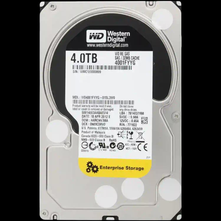 Western Digital WD4001FYYG 4TB SAS Hard Drive Western Digital WD4001FYYG 4TB SAS Hard Drive